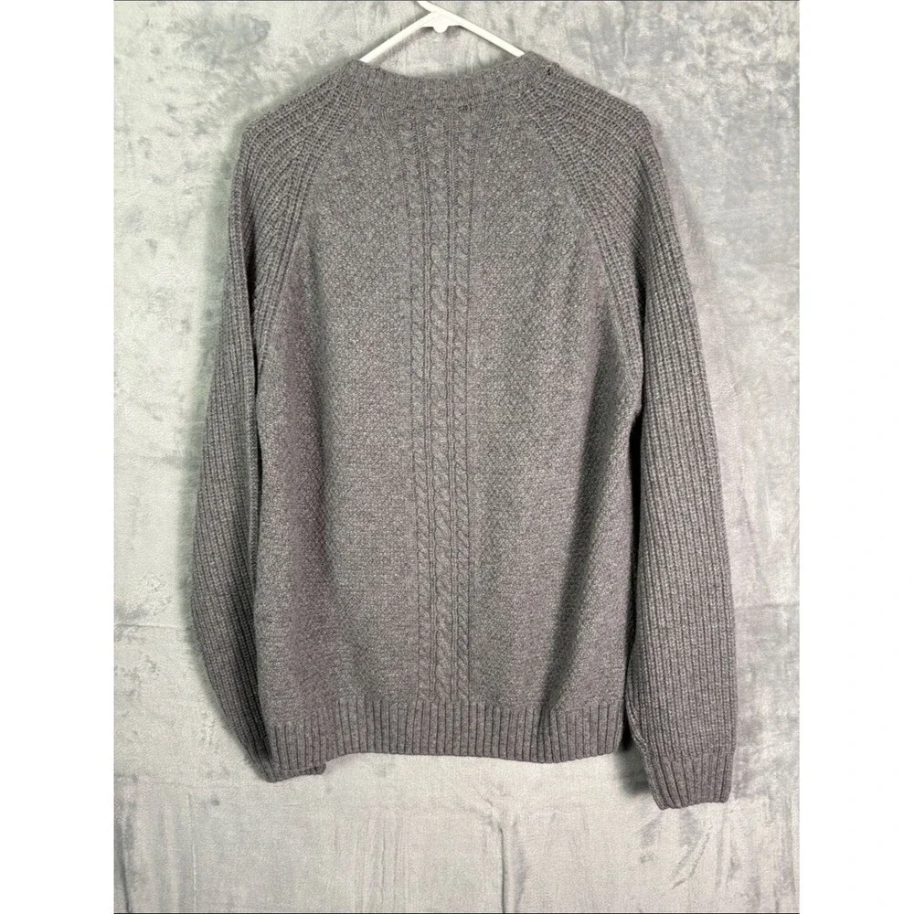 NWT New Rodd & Gunn Gray Wool Blend Mount Tasman Knit Mens Sweater Size XL FLAW